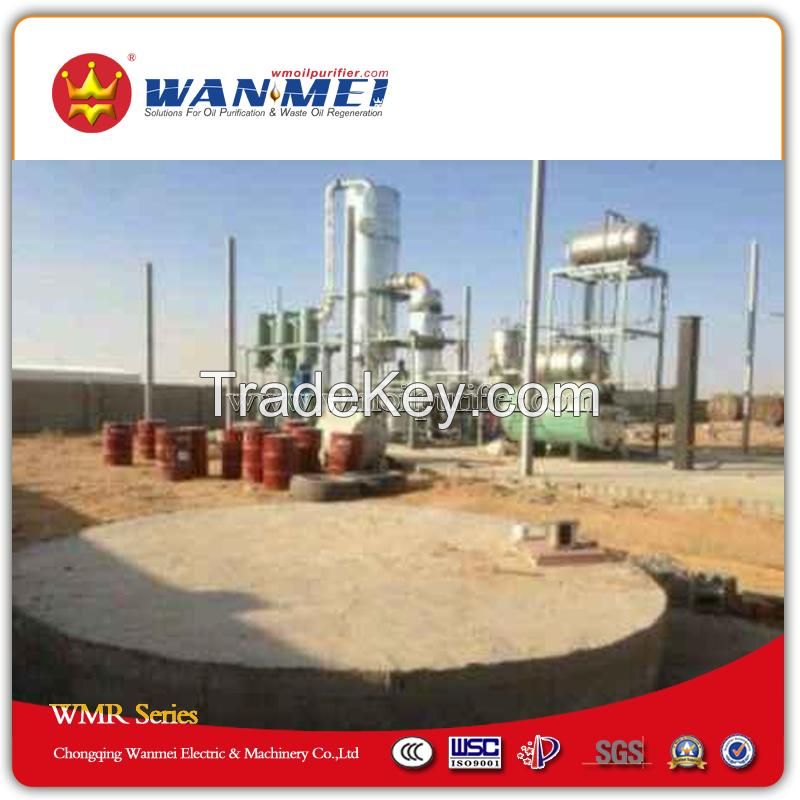 Waste Oil Recycling Equipment With Vacuum Distillation To Basic Oil And Diesel Oil
