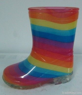 rainbow children rain boots