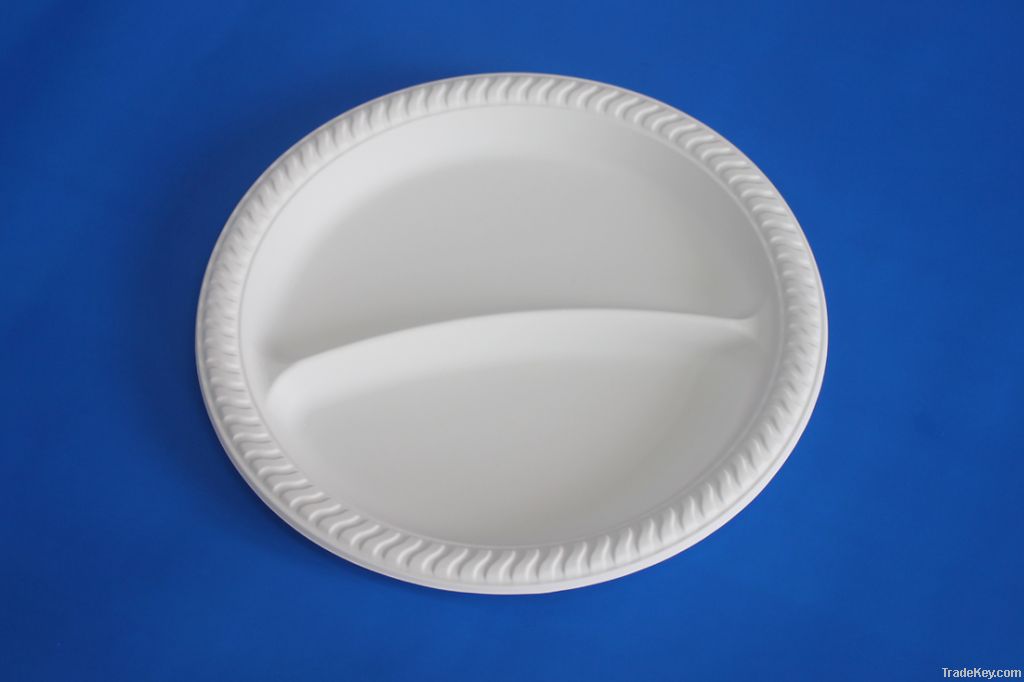 cimpostable biodegradable plastic plate tableware