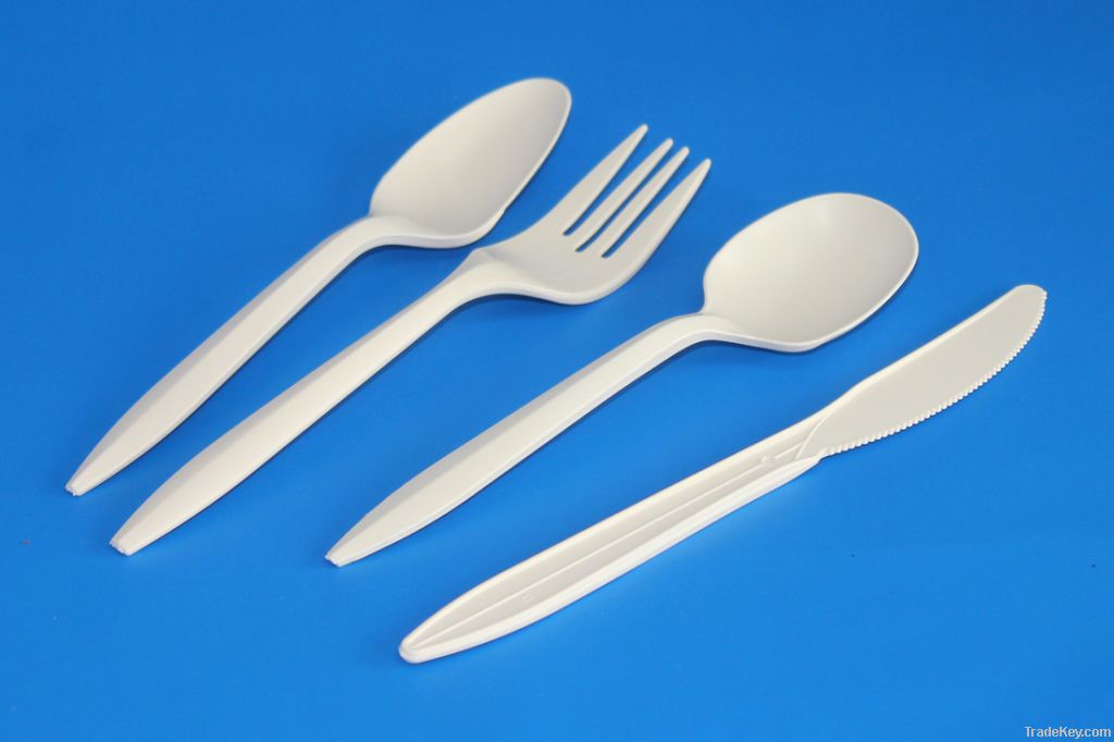 100% disposable biodegradable plastic cutlery