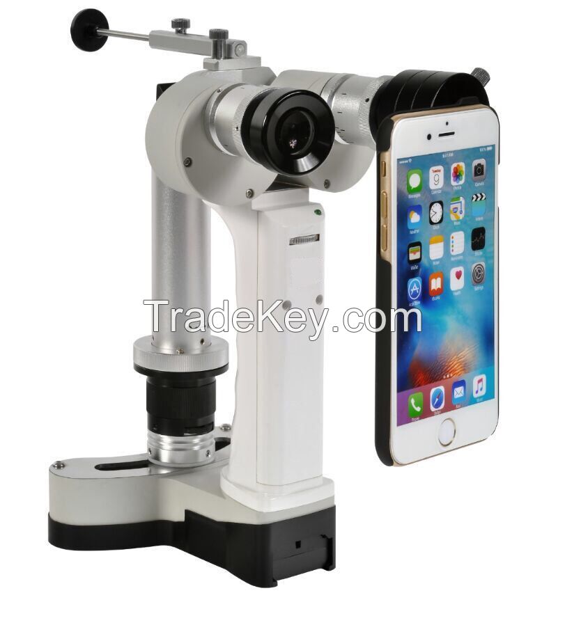 FDA Marked Ophthalmic Portable Slit Lamp Microscope by Toggle Eyepieces Change