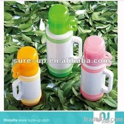 vacuum flask with glass liner, glass thermos, thermo cup