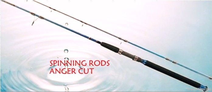 spinning rod(anger cut)( fishing rod)