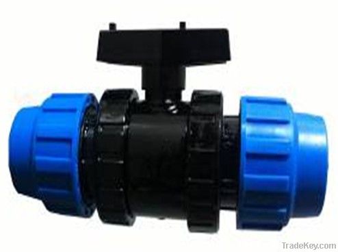 PP Double Union Ball Valve - Plumbing Fittings