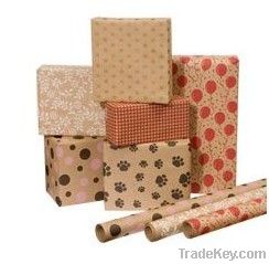 Kraft wrapping paper roll