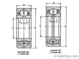 QJ306MA, ZWZ/Four point angular contact ball bearing