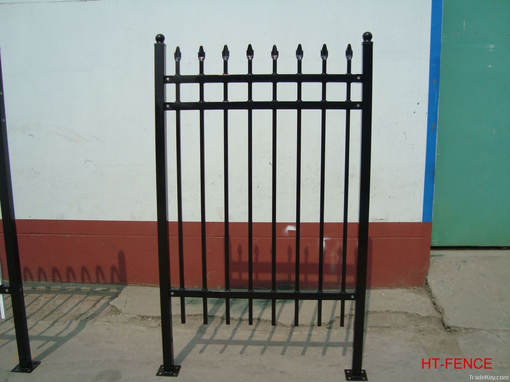 Galvanized or powder coated palisade fence