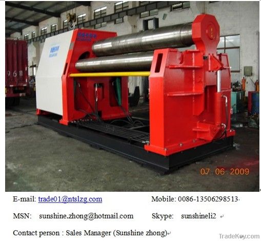 CNC hydraulic four-roller plate rolling machine