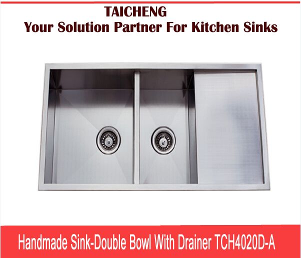 Handmade Stainless Steel Kitchen Sink TCH4020D-A