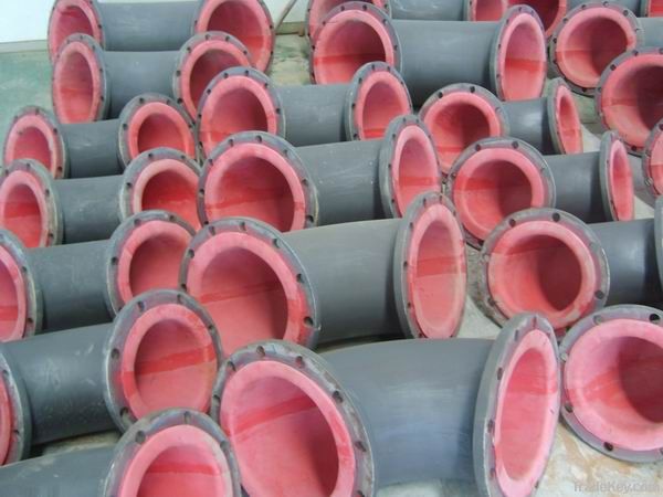 Rubber lined pipe