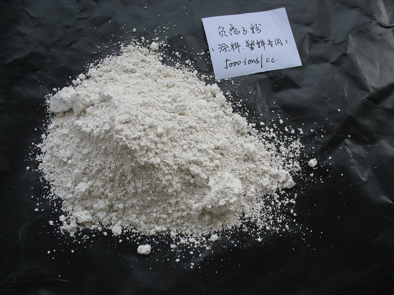 Negative ion powder