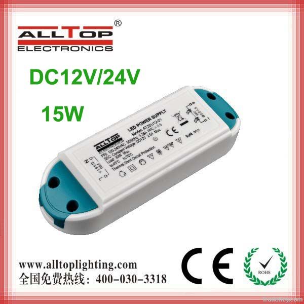 Newest 15w 12v&24v constant voltage led driver power supply for led st