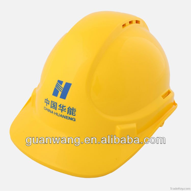 ABS 2012 Best Sale 6 Points Suspension Ventilated Safety Helmet