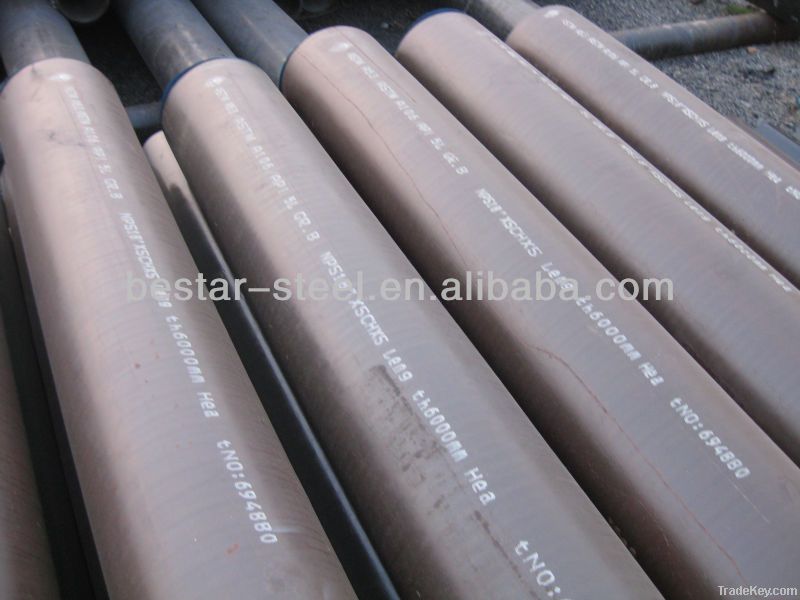ASTM A106 SCH40 black seamless carbon steel pipe
