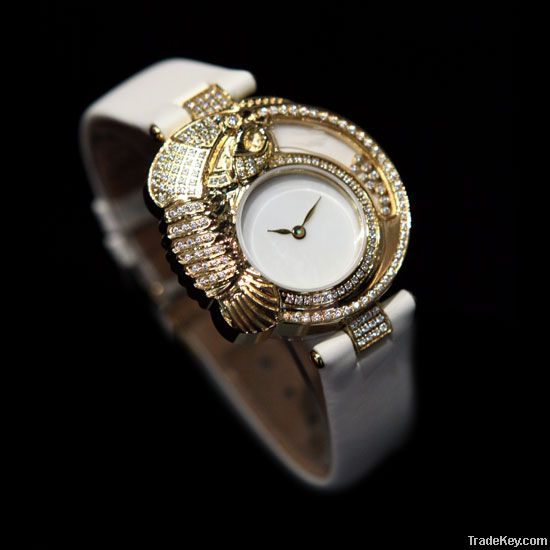 woman pu leather watches
