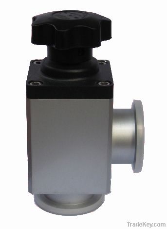 Manual High vacuum baffle valve