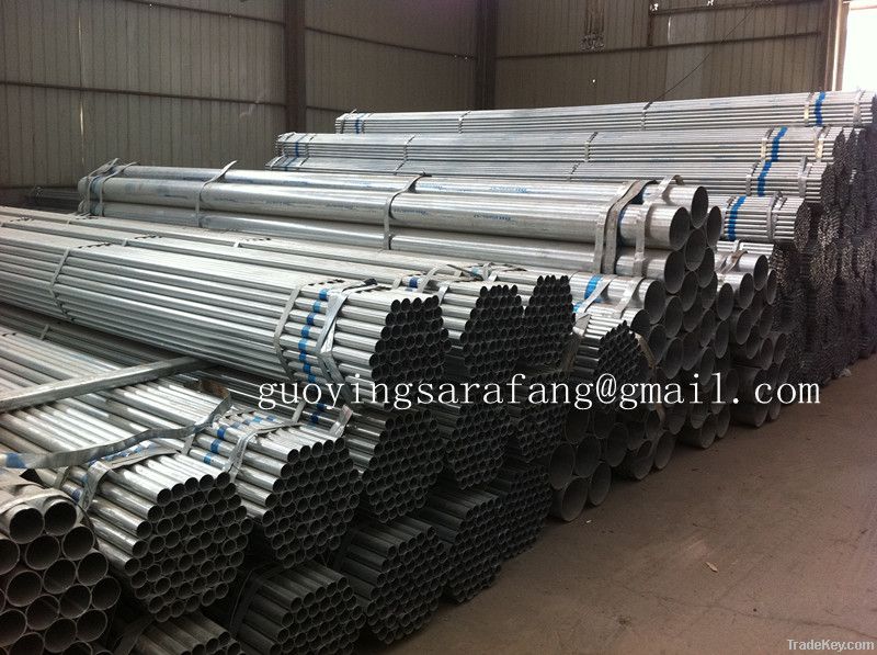 BS1387 ERW Galvanized Steel Pipe