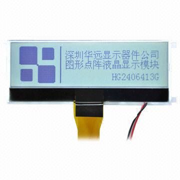 HYG2406413G-VA   240 x 64 Dots COG Custom LCD Module with White LED Backlight and 32 Gray Scale Display Format