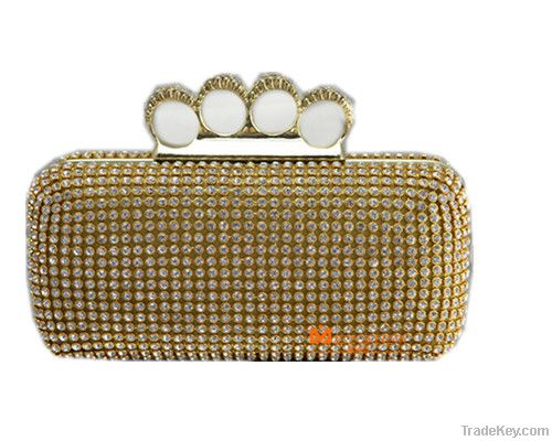 Top-quality 4 Ring Knuckle Crystal Clutch Bags