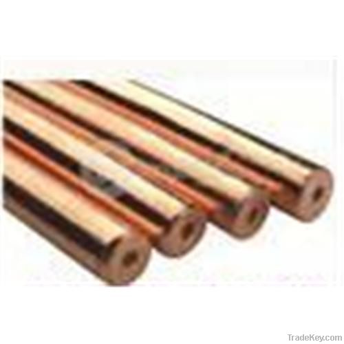 DC Copper coated hollow core gouging rods