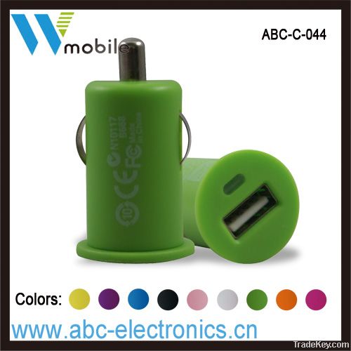 Popular Colorful Usb car charger for cell phone, tablet pc