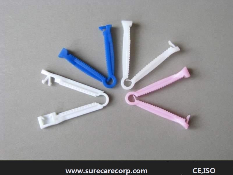 disposable PVC sterile umbilical cord clamps 