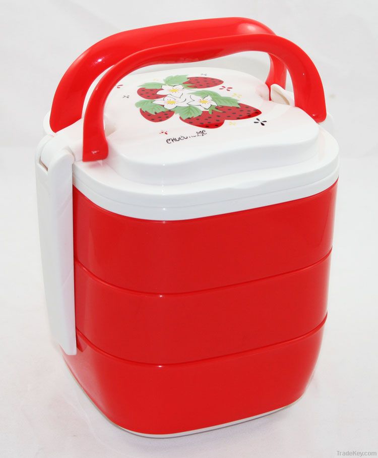 Picnic lunch box with handle