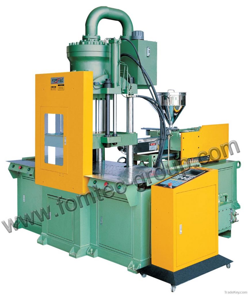 Vertical plastic injection molding machine