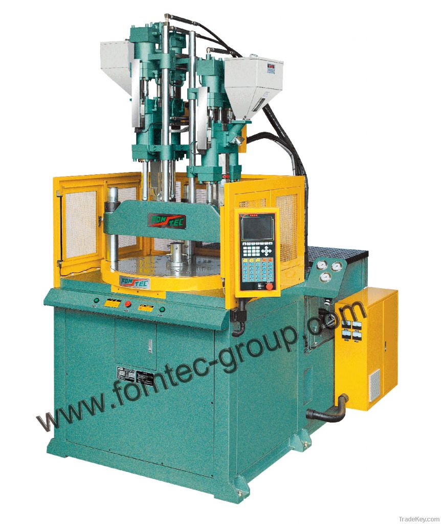 Two color/two material injection molding machine