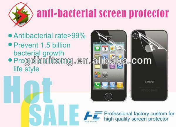 anti-bacterial ultra clear screen guard for iphone