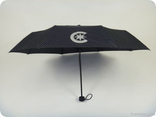 strong super mini 3 folding pocket umbrella for promotion and gifts