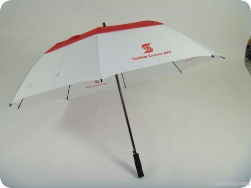 durable double canopy windproof straight golf umbrella for gifts and p