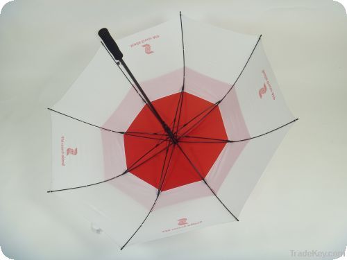 durable double canopy windproof straight golf umbrella for gifts and p