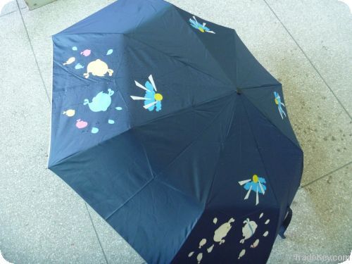 colorful blue advertising color changing special gift umbrella for pro