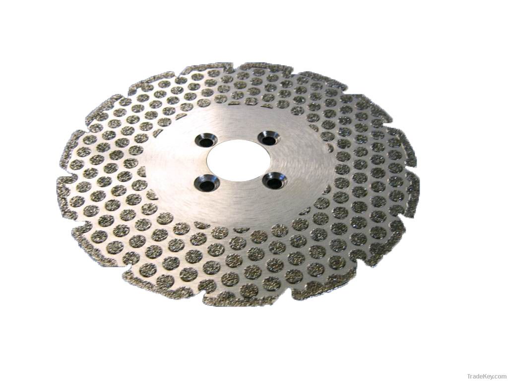 manufacturer of electroplate diamond vanity saw blade with flange