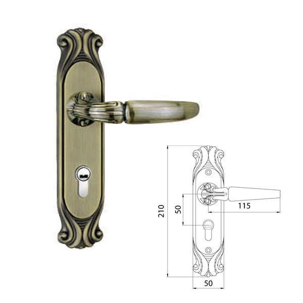 CDz Series Mortise Lock with Brass Panel