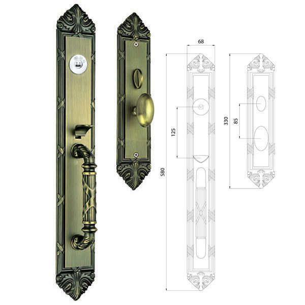 Ad8418 Luxury Handle Lock for Outside Door