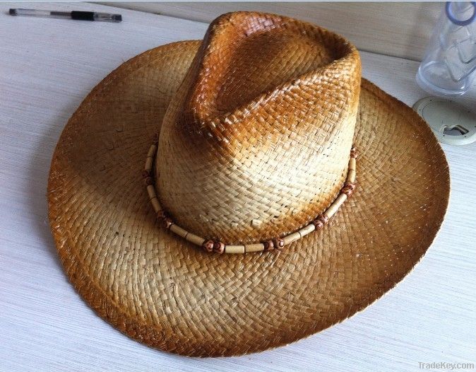 Cowboy Straw Hat/Raffia material straw hat