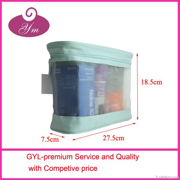 2014 new arrival organza clear promotion bag for cosmetics