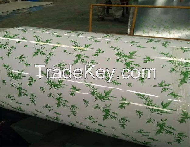 Wooden /flower/marble/brick/camouflage color coated steel coil 