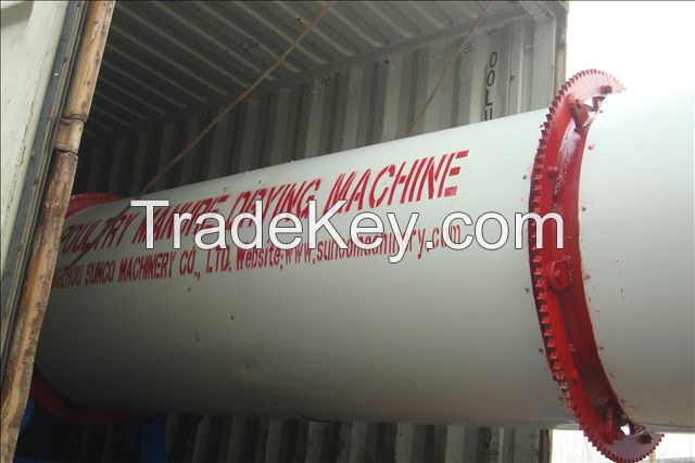 High Heat Efficiency Poultry Manure Dryer From Sunco Machinery