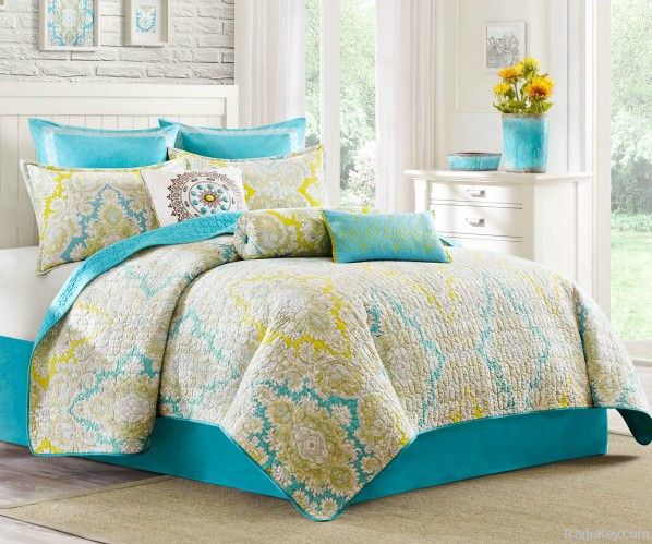 washable embroidery patchwork quilt bedding