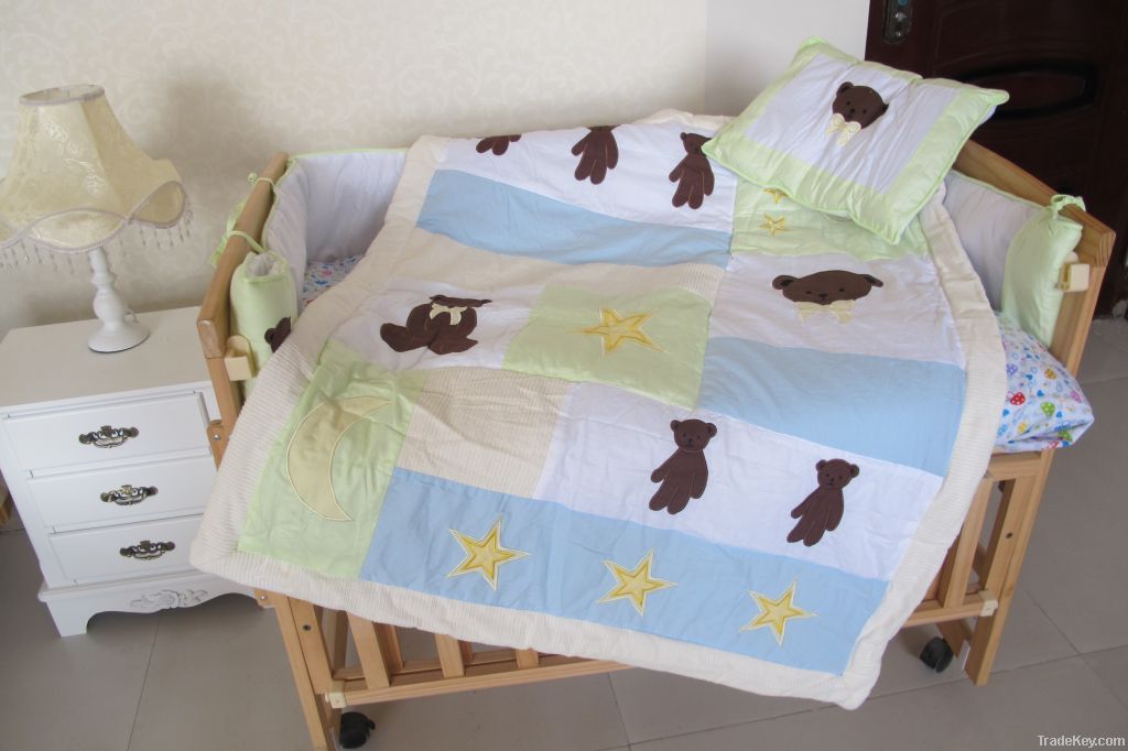 washable embroidery cribs bedding baby