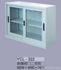 Steel Filing Cabinet with Glass Sliding Doors, Steel  Wall Units