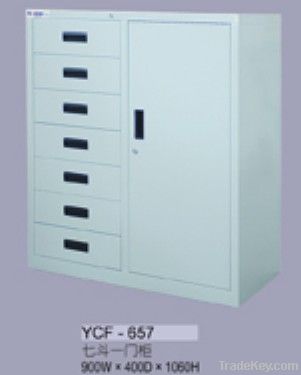 Steel Filing Cabinet with Glass Sliding Doors, Steel  Wall Units