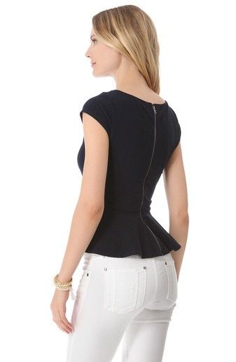 elegant Peplum Top