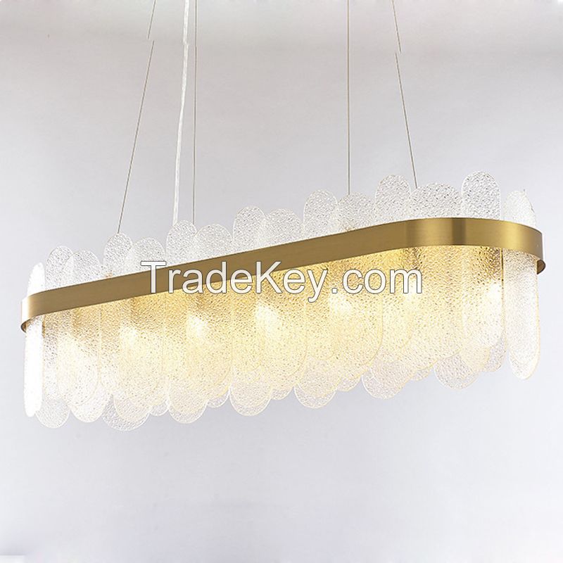 Luxury contemporary Indoor living room hotel lobby modern crystal chandelier pendant lights
