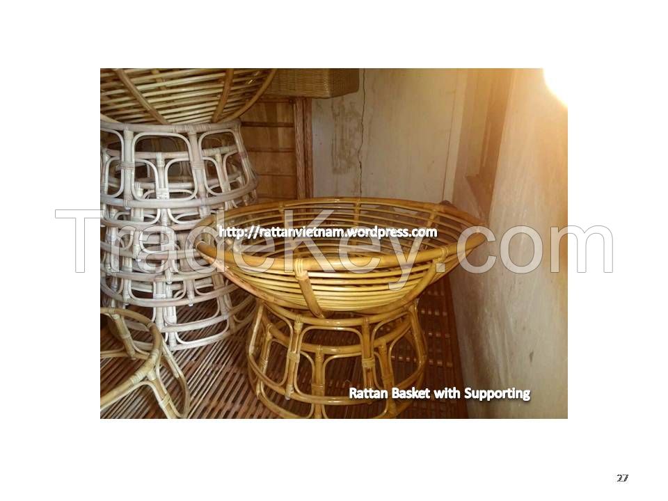 Rattan Vietnam - Rattan Basket with Supporing