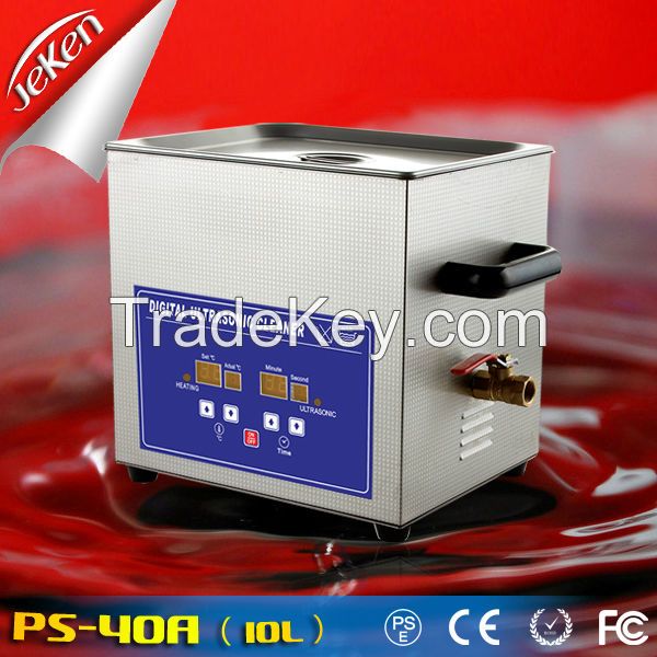 240W High Quality Restaurant Use Dishware Ultrasonic Cleaner 10L(Jeken PS-40A,CE,RoHS)