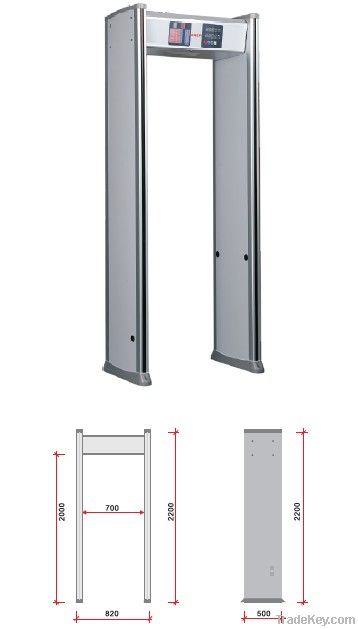 walkthrough gate k408 for metal inspection